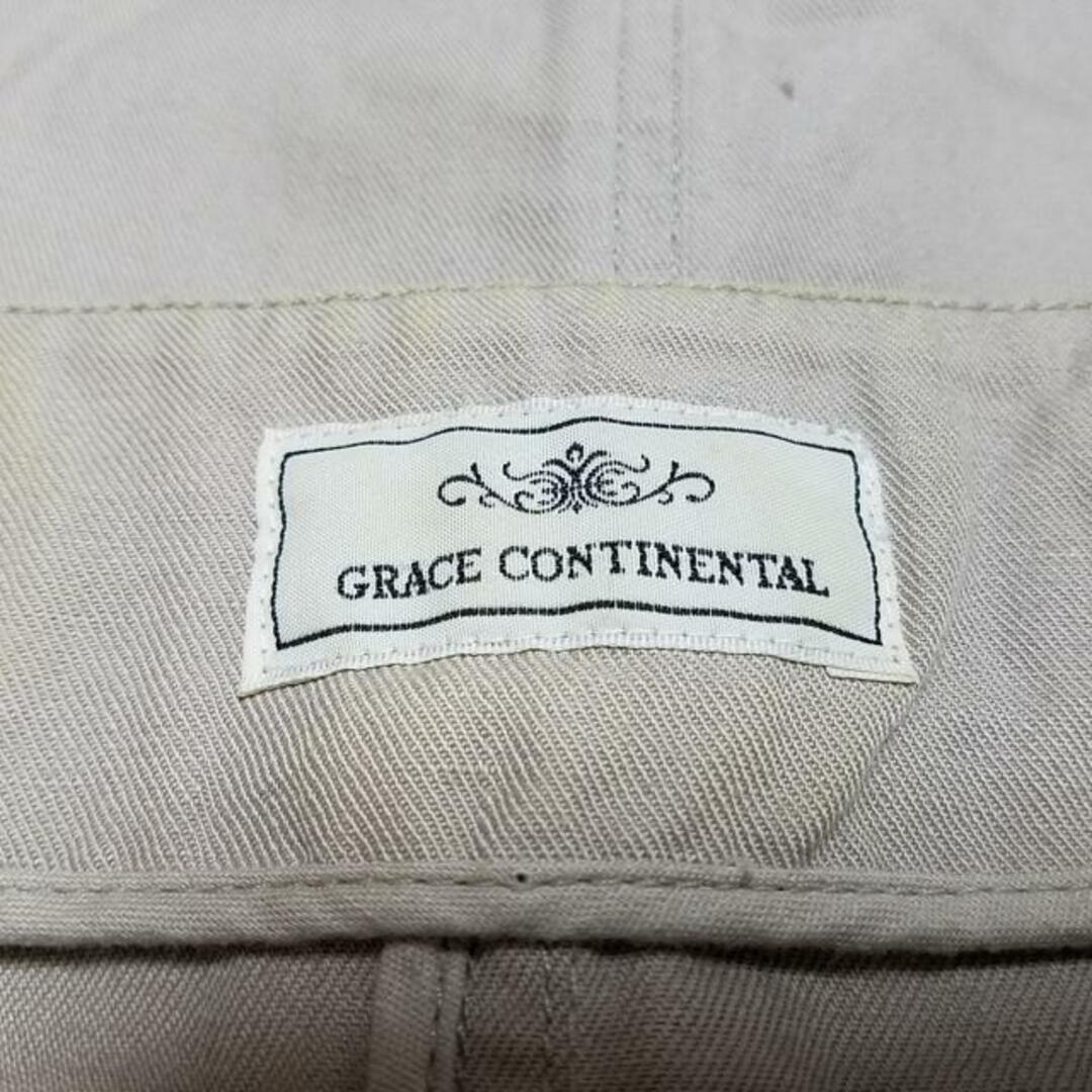 GRACE CONTINENTAL(グレースコンチネンタル)のGRACE CONTINENTAL(グレースコンチネンタル) ジャケット サイズ36 S レディース ベージュ×黒×マルチ ノーカラー/切りっぱなし加工/七分袖/ビーズ レディースのジャケット/アウター(その他)の商品写真