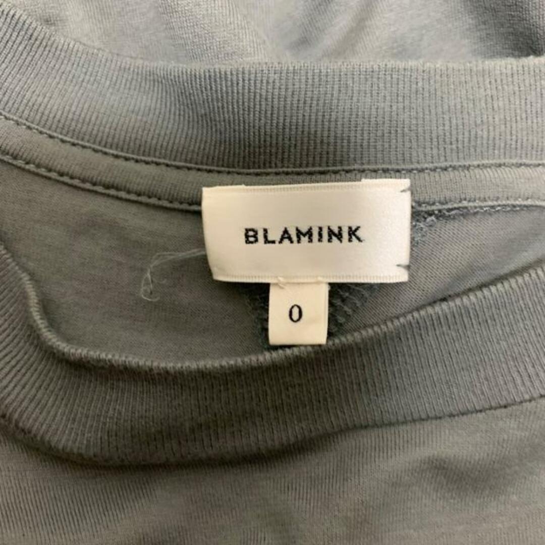 BLAMINK(ブラミンク)のBLAMINK(ブラミンク) 半袖Tシャツ サイズ0 XS レディース - グレー クルーネック レディースのトップス(Tシャツ(半袖/袖なし))の商品写真