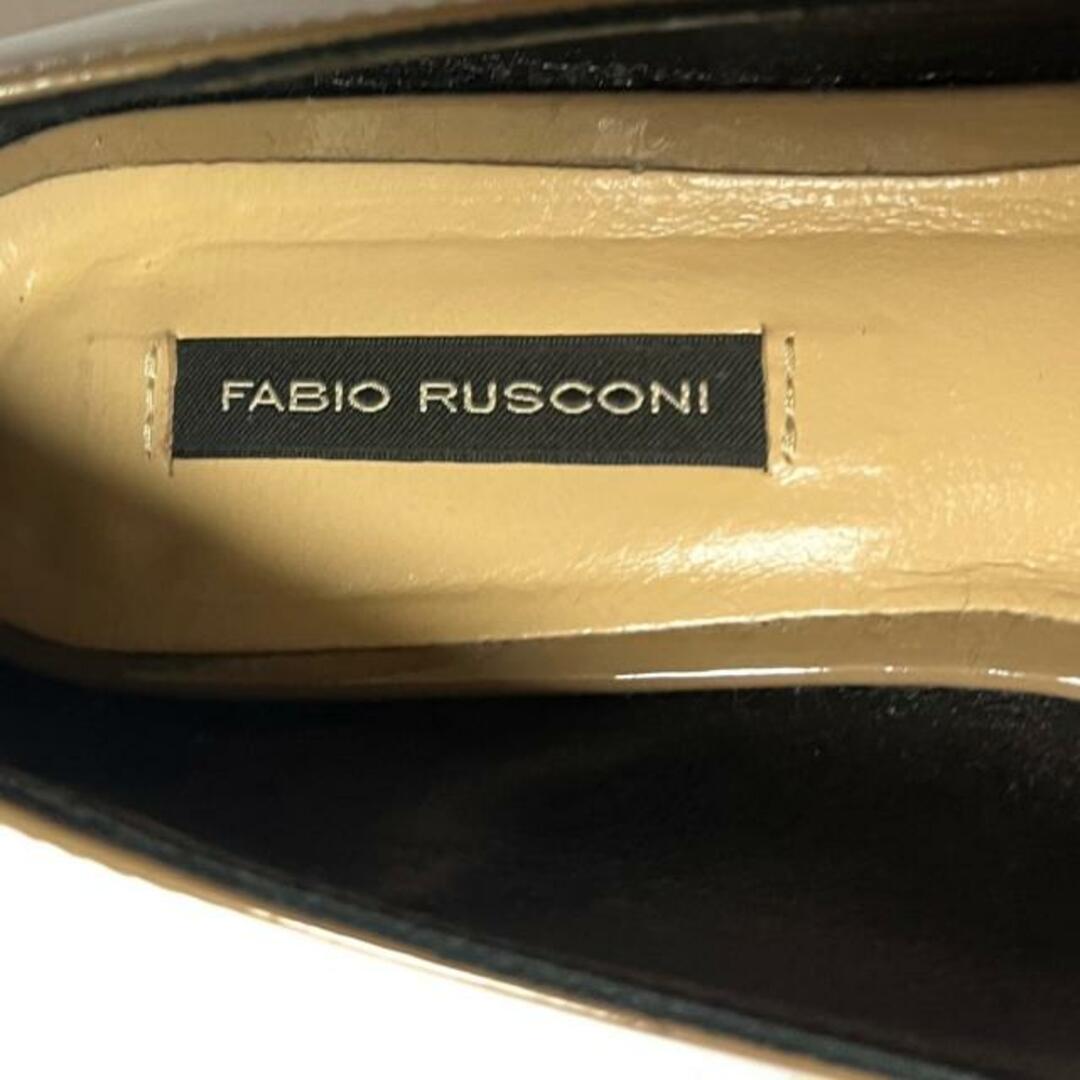 FABIO RUSCONI(ファビオルスコーニ)のFABIO RUSCONI(ファビオルスコーニ) パンプス 34 1/2 レディース - ベージュ リボン エナメル（レザー） レディースの靴/シューズ(ハイヒール/パンプス)の商品写真