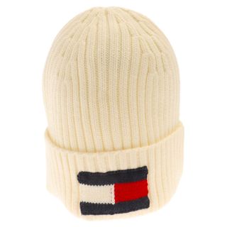 TOMMY HILFIGER トミーヒルフィガー ロゴ ニットキャップ 帽子 ベージュ