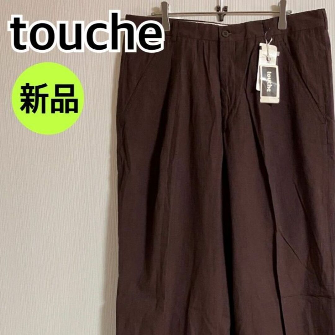 Tuché(トゥシェ)の【新品】 touche スラックス パンツ  イタリア製 50サイズ 【c31】 レディースのパンツ(カジュアルパンツ)の商品写真