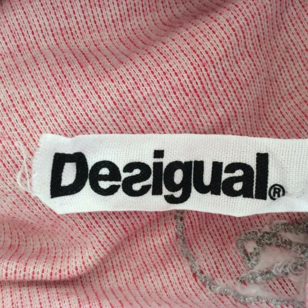 DESIGUAL(デシグアル)のDesigual(デシグアル) 長袖カットソー サイズM レディース - レッド×アイボリー レディースのトップス(カットソー(長袖/七分))の商品写真