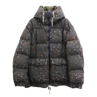 サカイ(sacai)のSacai サカイ 23AW bandana-print padded zip-up jacket 23-03149M パデッドジャケット ダークグレー(フライトジャケット)