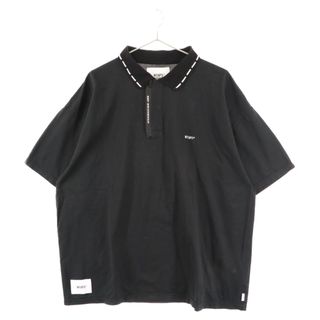 WTAPS ダブルタップス 22SS MC SS COPO COOLMAX クールマックス ジップ 半袖ポロシャツ ブラック 221ATDT-CSM13