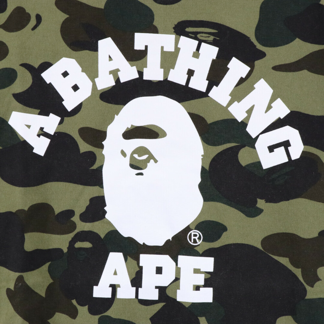 A BATHING APE(アベイシングエイプ)のA BATHING APE アベイシングエイプ 1st camo college Tee クルーネック カットソー 半袖 Tシャツ カーキ 001CSG801001X メンズのトップス(Tシャツ/カットソー(半袖/袖なし))の商品写真