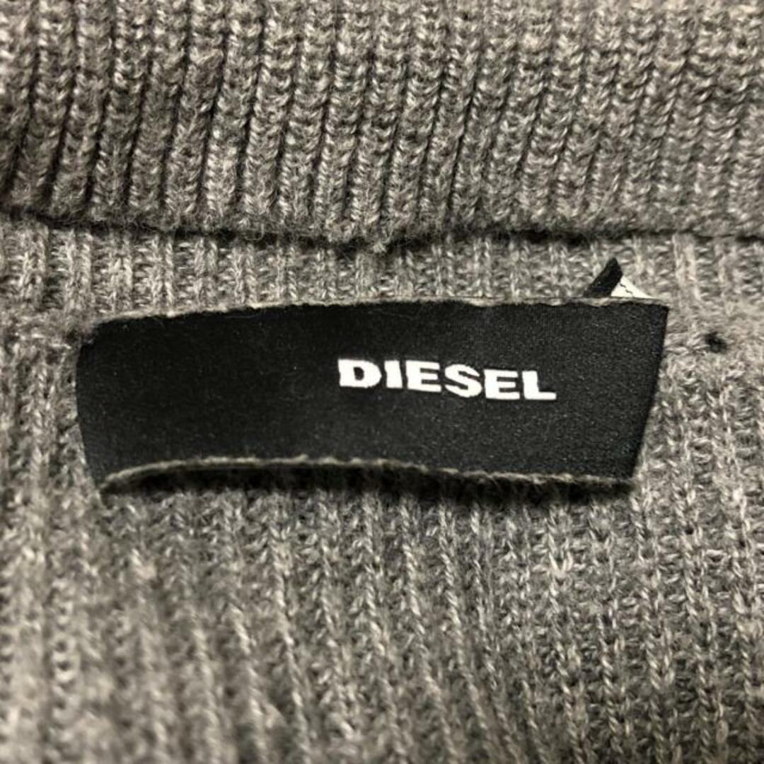 DIESEL(ディーゼル)のDIESEL(ディーゼル) 長袖カットソー サイズXS レディース - グレー ハイネック/ニット レディースのトップス(カットソー(長袖/七分))の商品写真