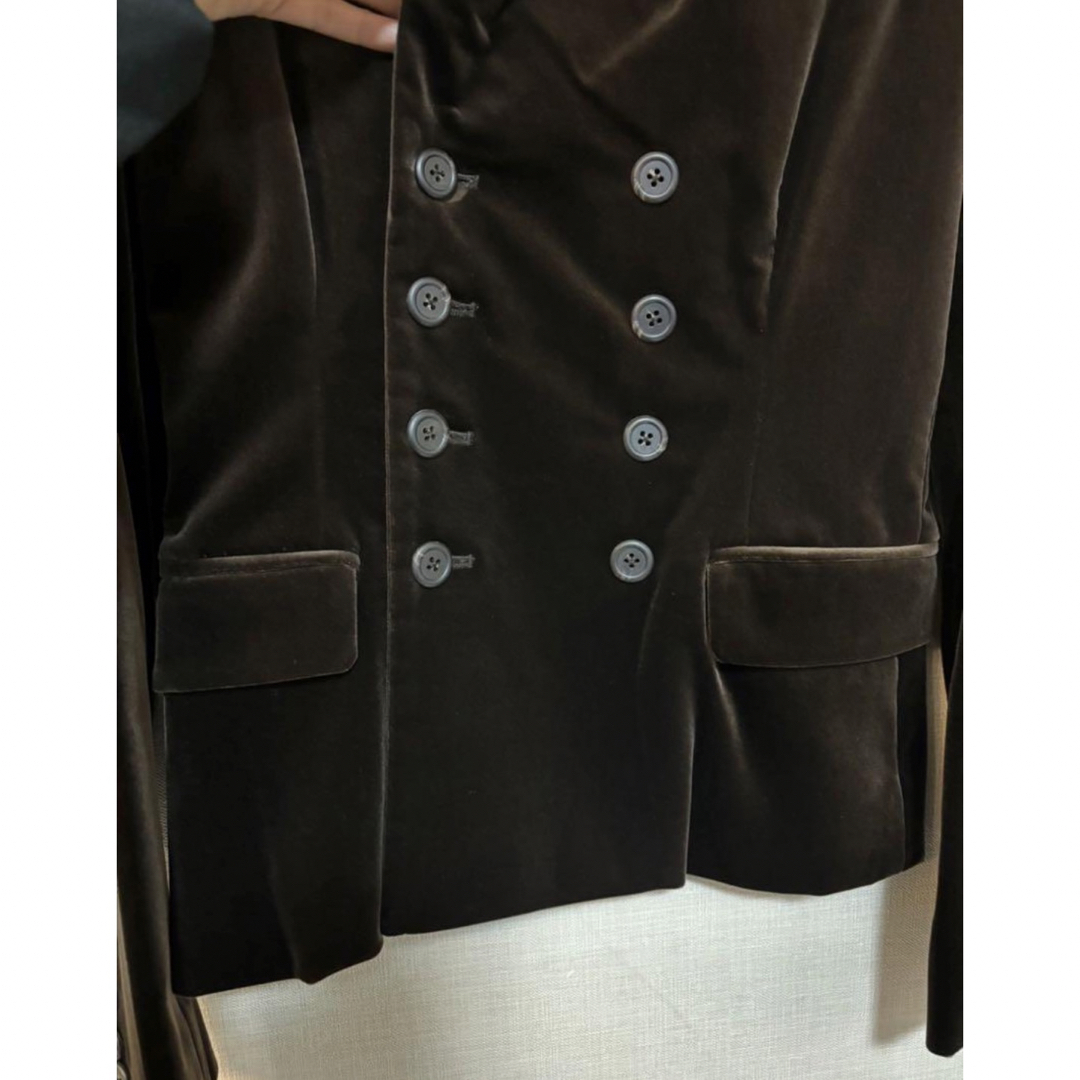 Ralph Lauren(ラルフローレン)の未使用　ラルフローレンブラック　ジャケット　ベロア レディースのジャケット/アウター(テーラードジャケット)の商品写真