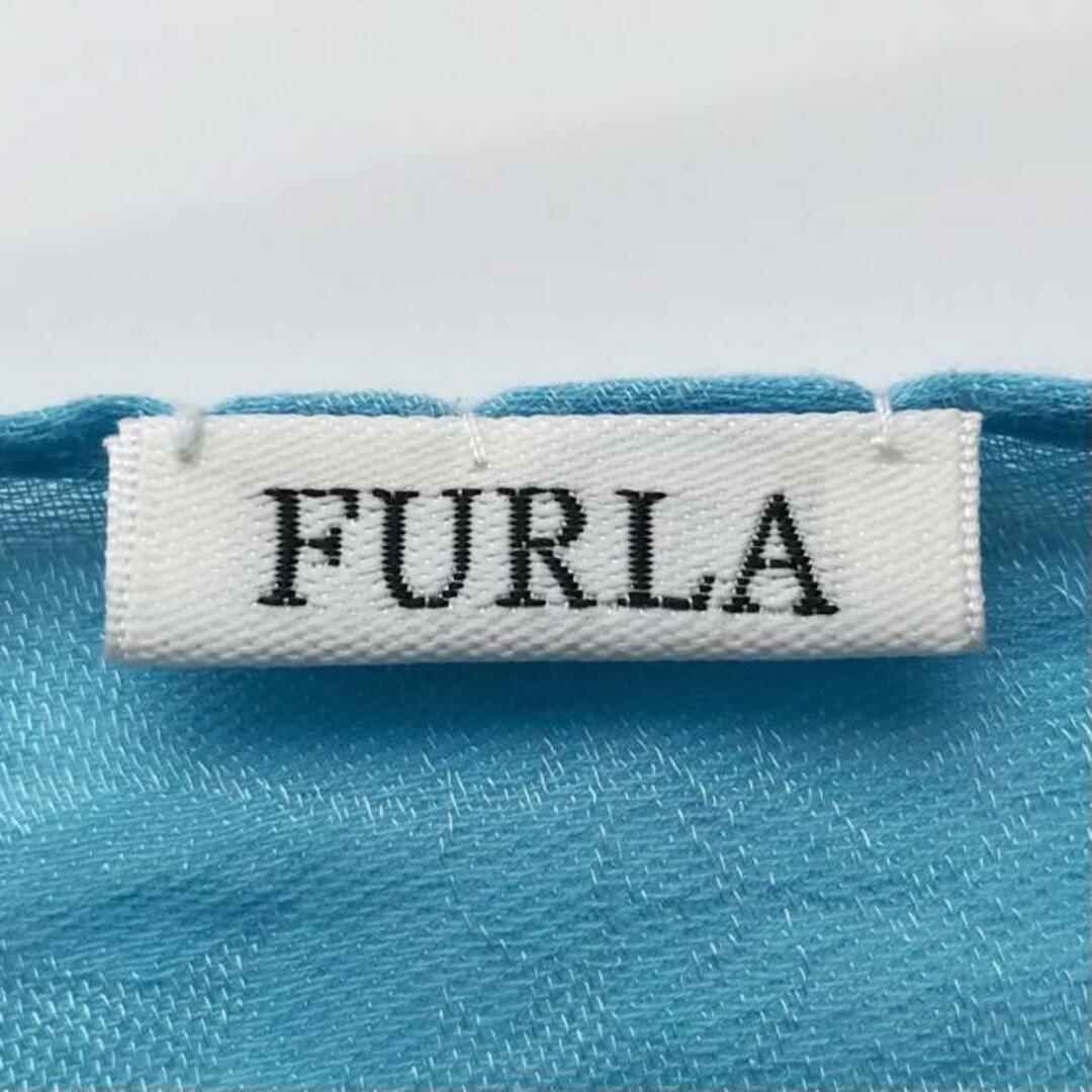 Furla(フルラ)のFURLA(フルラ) ストール(ショール) - ライトブルー×ライトグリーン コットン×レーヨン レディースのファッション小物(マフラー/ショール)の商品写真