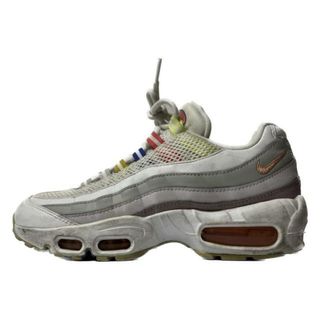 ナイキ(NIKE)のNIKE(ナイキ) スニーカー 24 レディース エア マックス 95 DH5722-100 白×グレー×マルチ メッシュ 化学繊維×合皮(スニーカー)