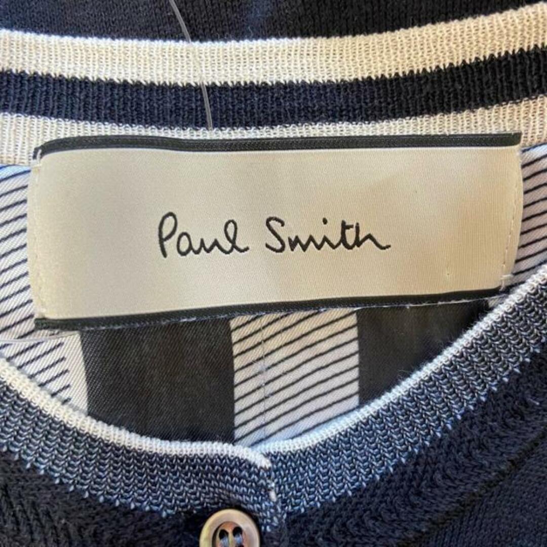 Paul Smith(ポールスミス)のPaulSmith(ポールスミス) カーディガン サイズM レディース - 黒×ライトブルー 長袖 レディースのトップス(カーディガン)の商品写真