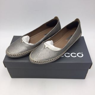 ECCO - ecco ACARI バレーフラットシューズ シルバーグレー 36 23.0cm 美品