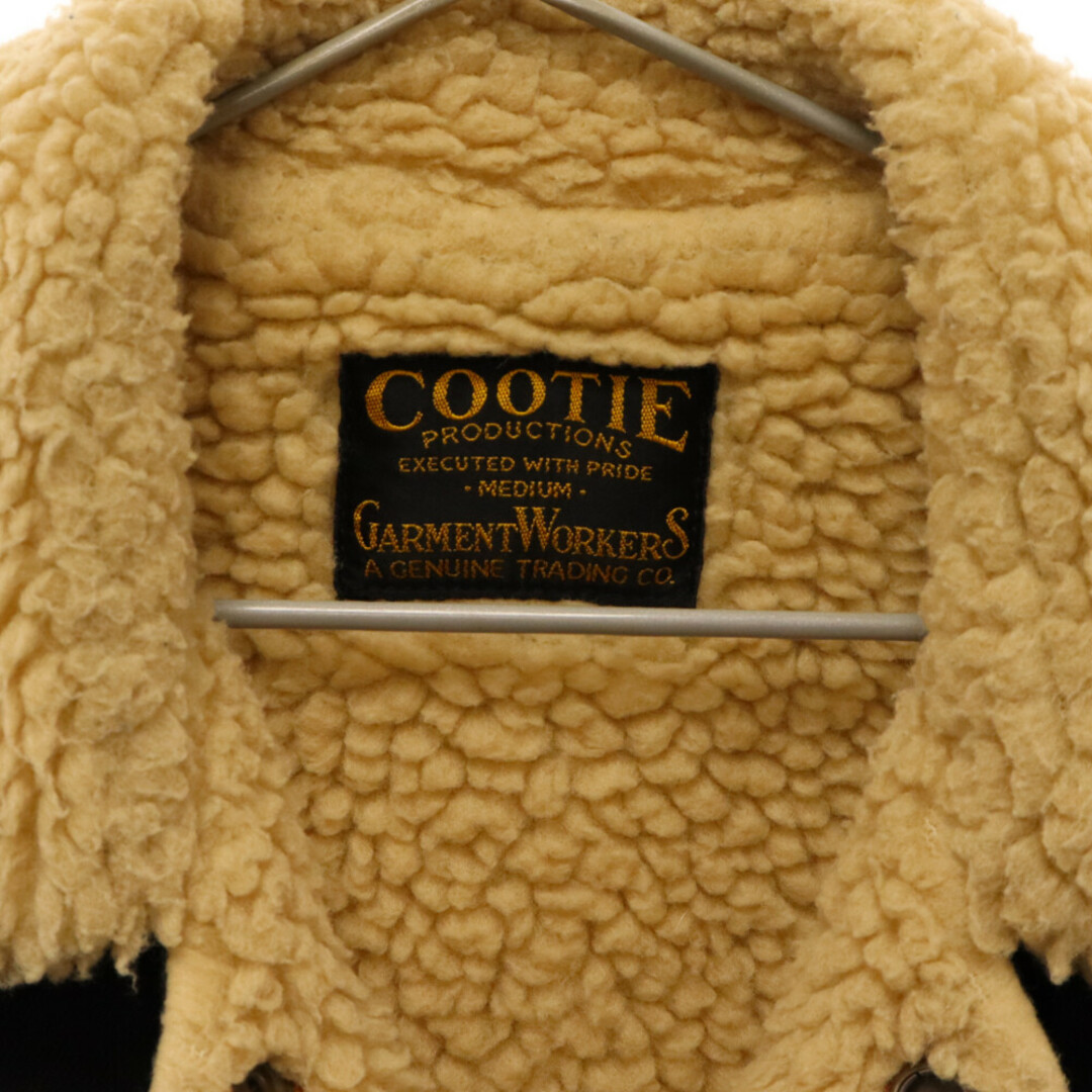 COOTIE(クーティー)のCOOTIE クーティー ボアデニムジャケット ブラック メンズのジャケット/アウター(Gジャン/デニムジャケット)の商品写真