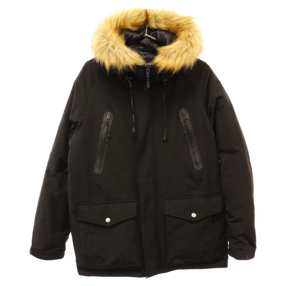 schott(ショット)のSCHOTT ショット SNORKEL DOWN PARKA ファー付き シュノーケル ダウンパーカージャケット ブラック 3182009 メンズのジャケット/アウター(ダウンジャケット)の商品写真