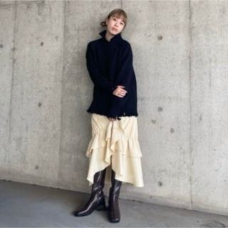 SLY - SLY スライ ASYMMETRY FRILL アシンメトリーフリルスカートの