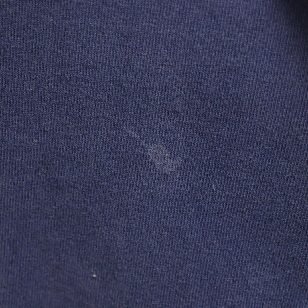 NIKE(ナイキ)のNIKE ナイキ 90s～00s ロゴ刺繍 コットン 長袖 ロングスリーブ Tシャツ ネイビー USA製 メンズのトップス(Tシャツ/カットソー(七分/長袖))の商品写真