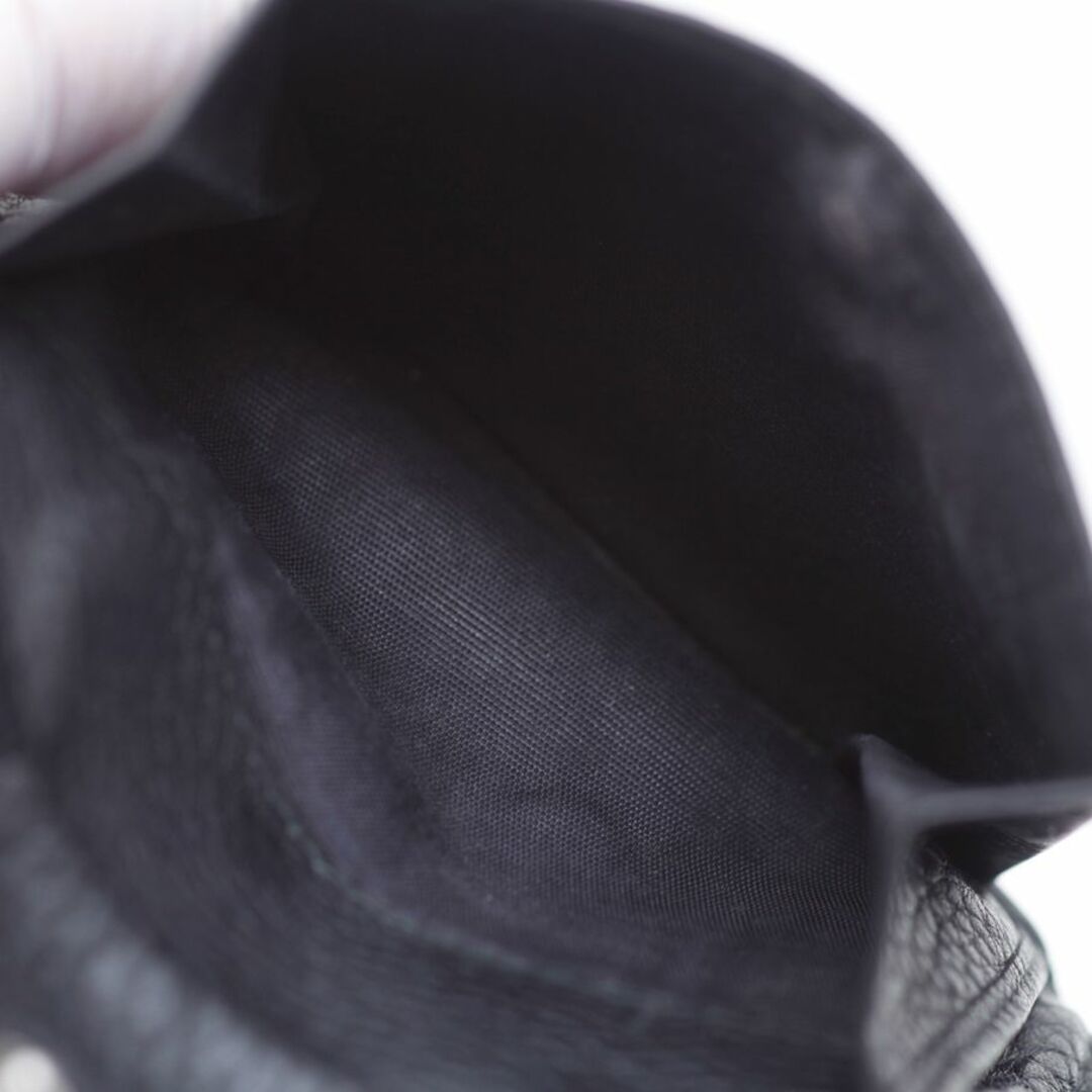 PRADA(プラダ)のK3547 プラダ 高級本革 ブラック カード 二つ折 財布 ITALY製 メンズのファッション小物(折り財布)の商品写真