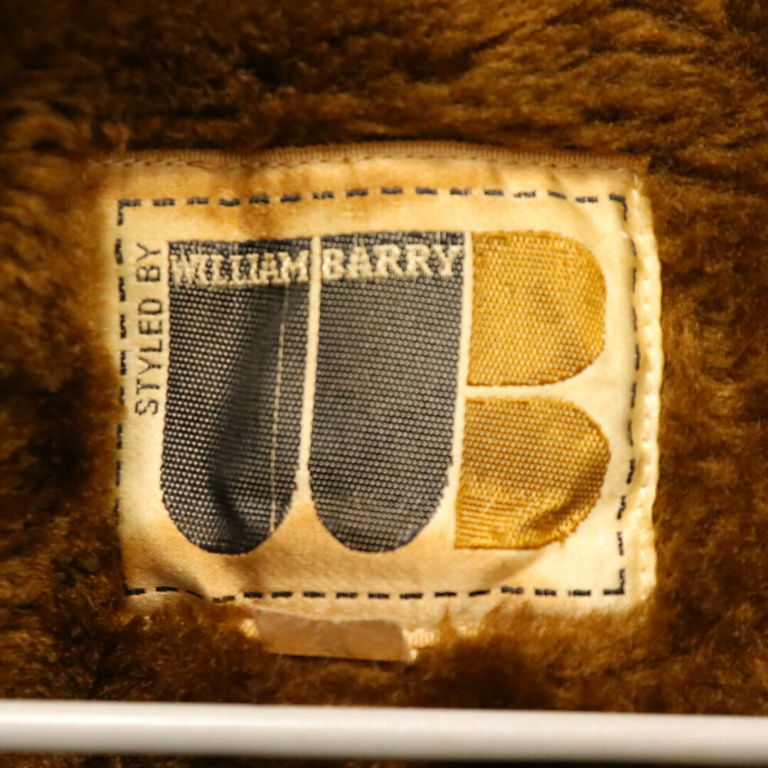 WILLIAM BARRY ウィリアムバリー 70s VINATGE コーデュロイボアランチコート ビンテージ ブラウン メンズのジャケット/アウター(フライトジャケット)の商品写真