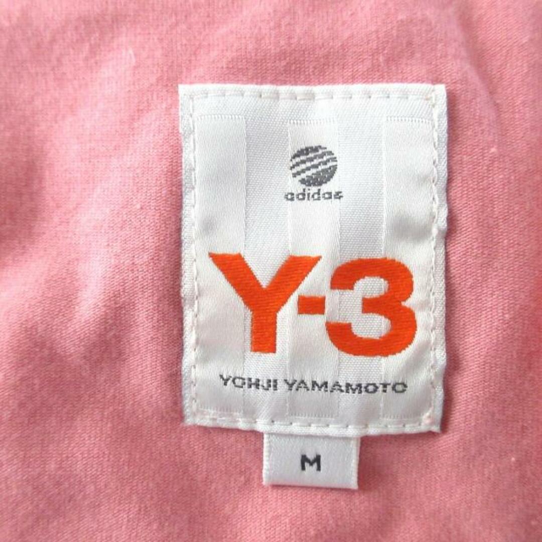 Y-3(ワイスリー)のY-3(ワイスリー) 七分袖Tシャツ サイズM レディース - ピンク×ライトグリーン クルーネック レディースのトップス(Tシャツ(長袖/七分))の商品写真