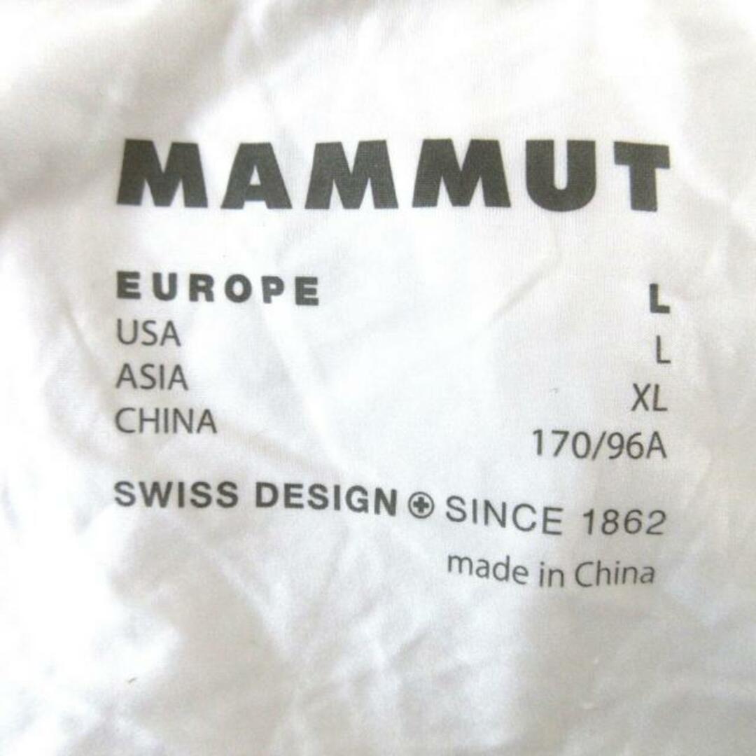 Mammut(マムート)のMAMMUT(マムート) 長袖Tシャツ サイズL(USA) レディース - 白×シルバー×オレンジ ハイネック レディースのトップス(Tシャツ(長袖/七分))の商品写真