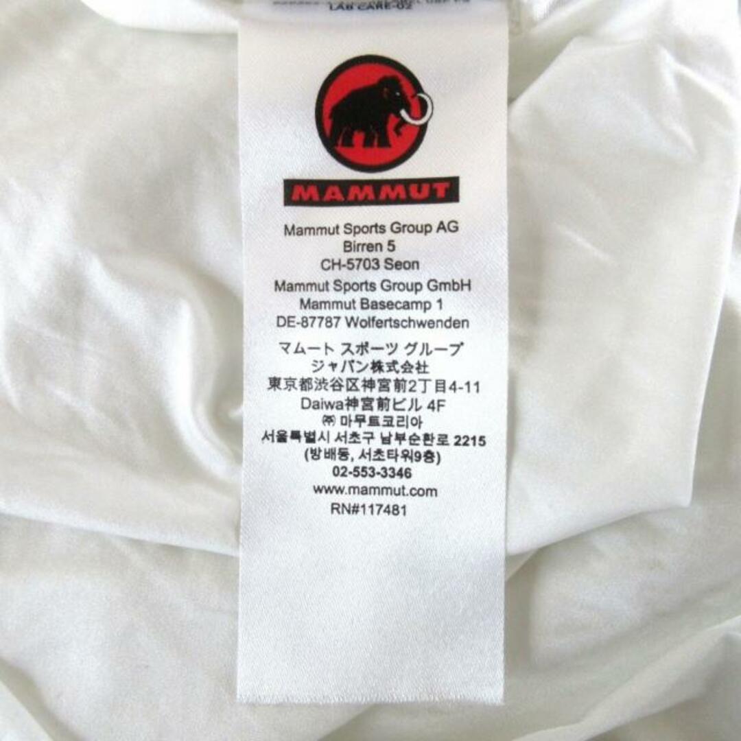 Mammut(マムート)のMAMMUT(マムート) 長袖Tシャツ サイズL(USA) レディース - 白×シルバー×オレンジ ハイネック レディースのトップス(Tシャツ(長袖/七分))の商品写真