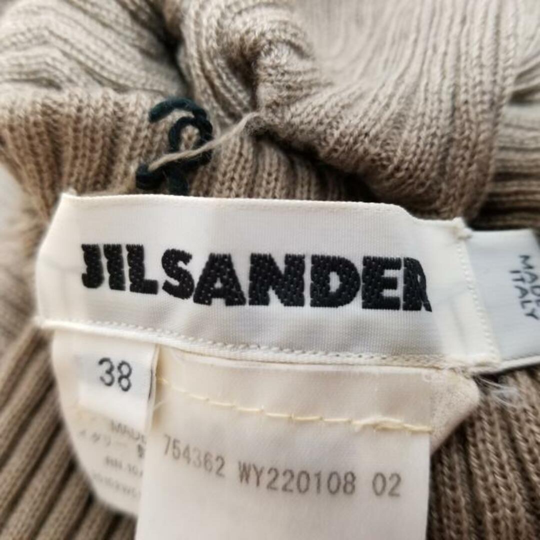 Jil Sander(ジルサンダー)のJILSANDER(ジルサンダー) 長袖セーター サイズ38 S レディース - ベージュ ハイネック レディースのトップス(ニット/セーター)の商品写真