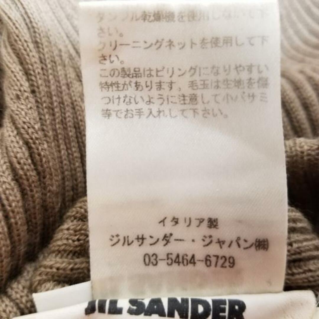 Jil Sander(ジルサンダー)のJILSANDER(ジルサンダー) 長袖セーター サイズ38 S レディース - ベージュ ハイネック レディースのトップス(ニット/セーター)の商品写真