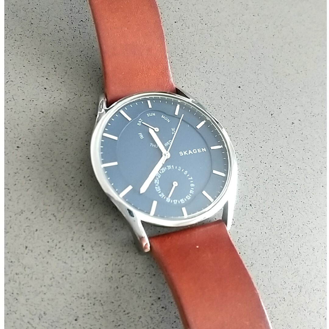 SKAGEN(スカーゲン)のSKAGEN メンズウォッチ メンズの時計(レザーベルト)の商品写真