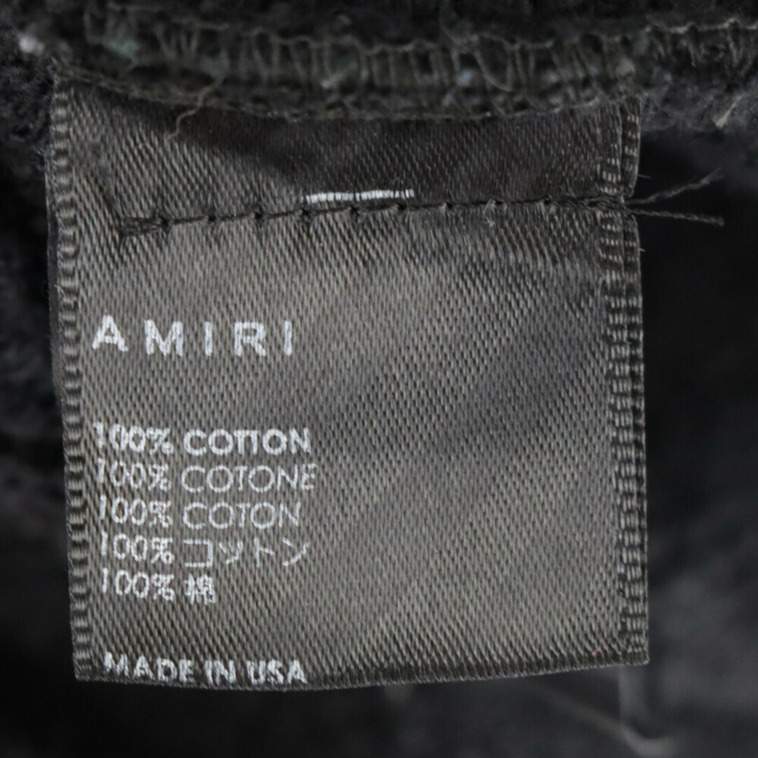 AMIRI(アミリ)のAMIRI アミリ 23SS WES LANG ロゴクルーネックスウェットトレーナー ブラック メンズのトップス(スウェット)の商品写真
