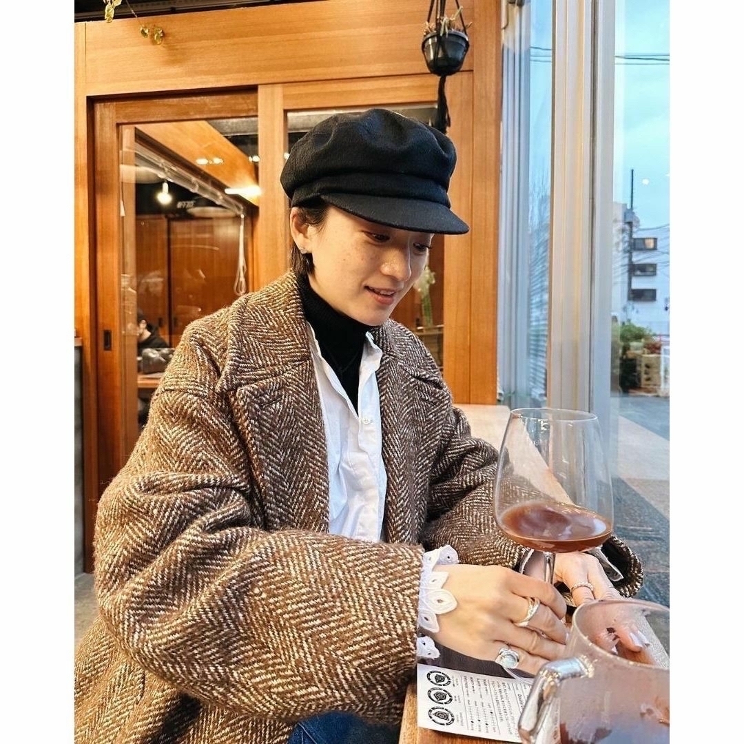 AURALEE(オーラリー)の22AW AURALEE  WOOL ALPACA TWEED COAT 1 レディースのジャケット/アウター(ロングコート)の商品写真