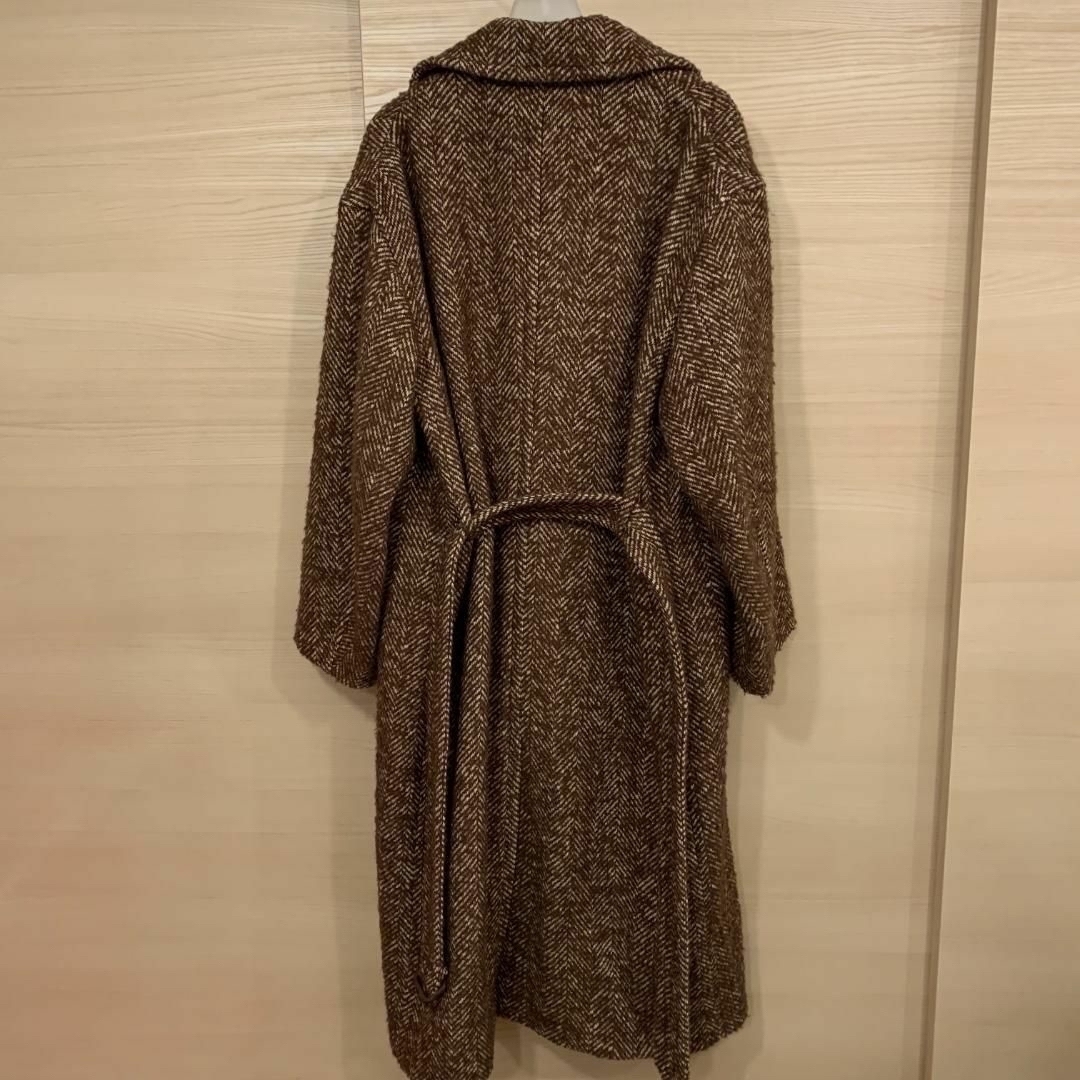 AURALEE(オーラリー)の22AW AURALEE  WOOL ALPACA TWEED COAT 1 レディースのジャケット/アウター(ロングコート)の商品写真