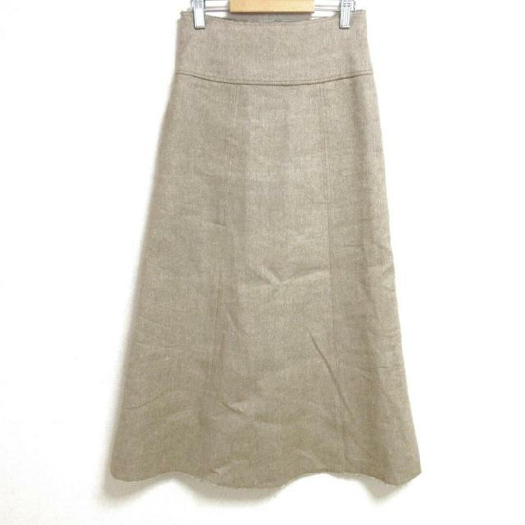 FRAY I.D(フレイアイディー)のFRAY I.D(フレイアイディー) ロングスカート サイズ0 XS レディース美品  - ベージュ マキシ丈 レディースのスカート(ロングスカート)の商品写真