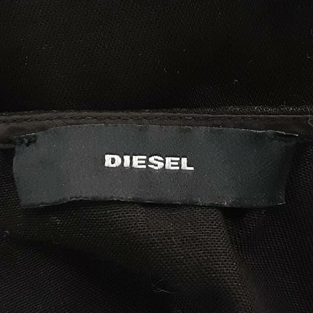 DIESEL(ディーゼル)のDIESEL(ディーゼル) ノースリーブカットソー サイズXS レディース美品  - 黒 フリル レディースのトップス(カットソー(半袖/袖なし))の商品写真