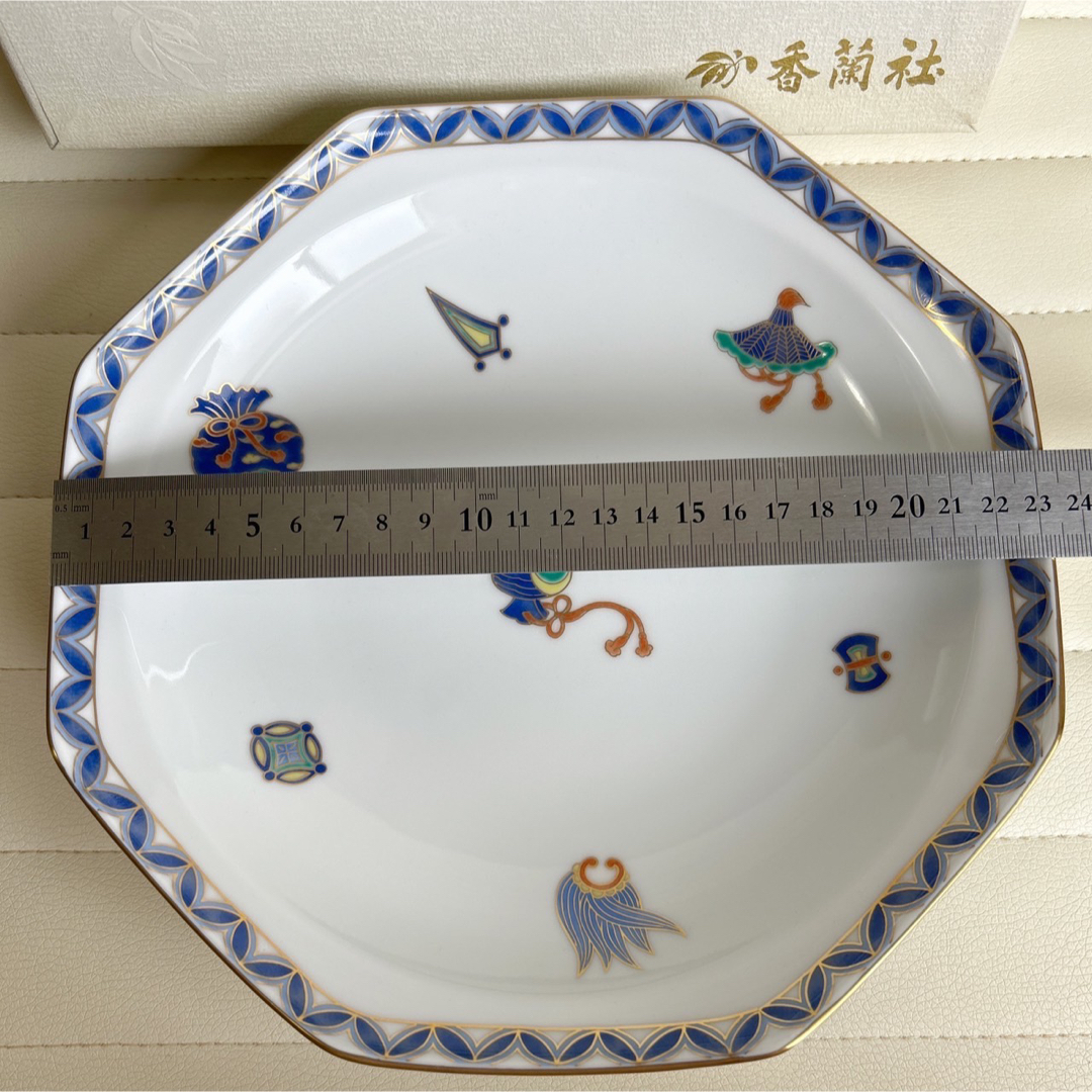 香蘭社 - 香蘭社 宝づくし 八角菓子器 八角皿 盛皿 深皿 色絵 香蘭社 - 香蘭社 宝づくし 八角菓子器 八角皿 盛皿 深皿 色絵