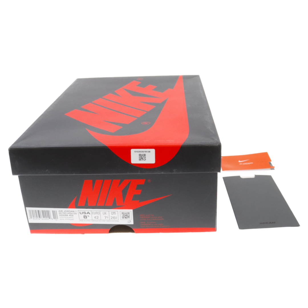 NIKE(ナイキ)のNIKE ナイキ AIR JORDAN 1 RETRO HIGH OG HYPER ROYAL 555088-402 エアジョーダン1 ハイパーロイヤル ハイカットスニーカー US8.5/26.5cm ホワイト/ブルー メンズの靴/シューズ(スニーカー)の商品写真