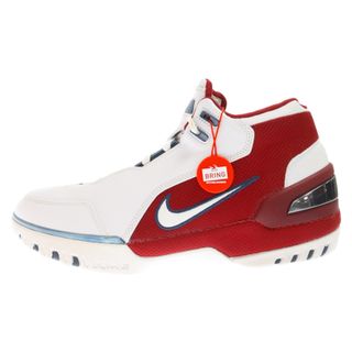 ナイキ(NIKE)のNIKE ナイキ 【鑑賞用 2003年製】AIR ZOOM GENERATION 1ST GAME エア ズーム ジェネレーション ミッドカットスニーカー ホワイト/レッド US10.5/28.5cm 308214-112(スニーカー)