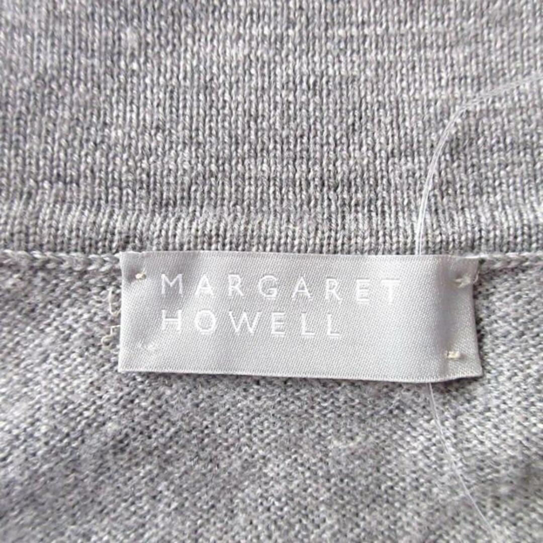 MARGARET HOWELL(マーガレットハウエル)のMargaretHowell(マーガレットハウエル) 長袖カットソー レディース - ダークグレー Vネック レディースのトップス(カットソー(長袖/七分))の商品写真