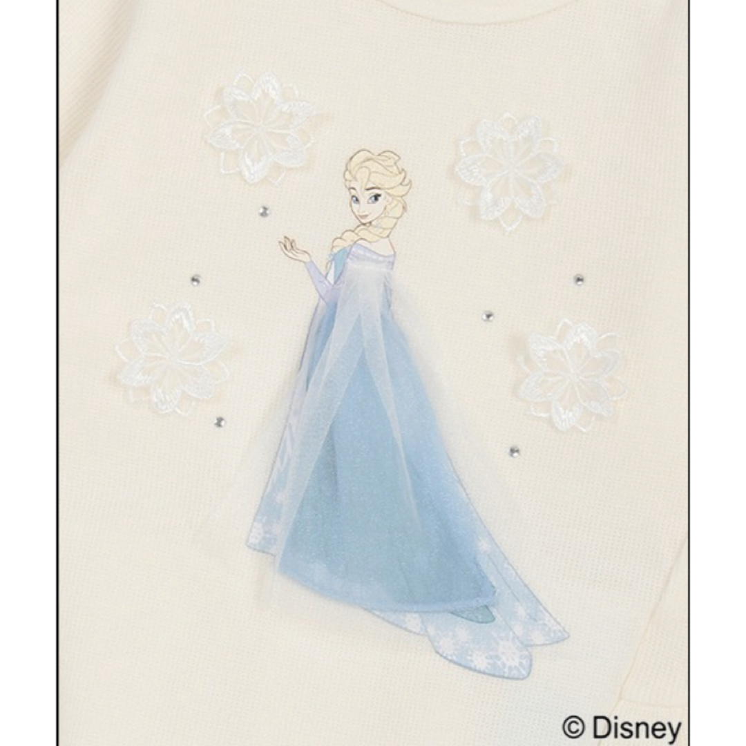 petit main(プティマイン)のスウェット 「Disney」バックペプラムトレーナー キッズ/ベビー/マタニティのキッズ服女の子用(90cm~)(ニット)の商品写真