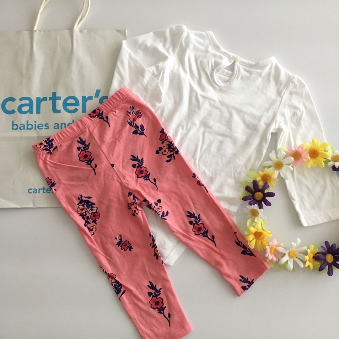 carter's(カーターズ)の新品♡カーターズ♡12M♡ロンパース♡レギンス♡セット/ベビーギャップ/ユニクロ キッズ/ベビー/マタニティのベビー服(~85cm)(ロンパース)の商品写真