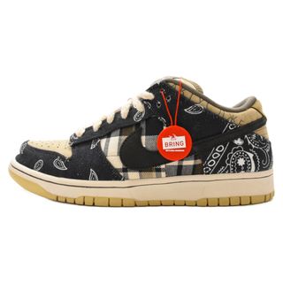 ナイキ(NIKE)のNIKE SB ナイキエスビー DUNK LOW PRM QS TRAVIS SCOTT CACTUS JACK トラビススコット ダンクロープレミアムカクタスジャックスニーカー ネイビー/ベージュ US9/27cm CT5053-001(スニーカー)