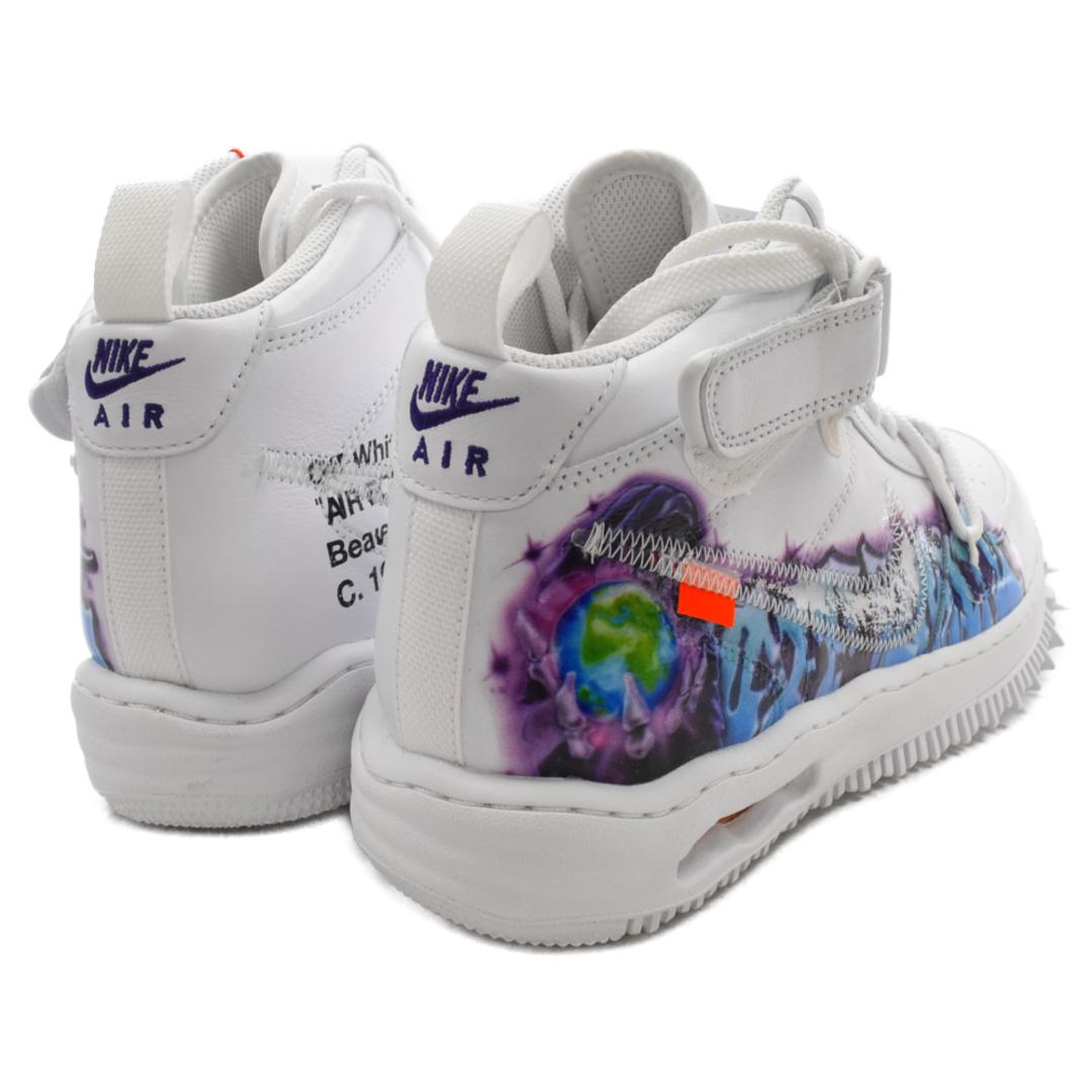 NIKE(ナイキ)のNIKE ナイキ ×OFFWHITE AIR FORCE 1 MID Graffiti×オフホワイト エアフォース1 グラフティ ミッドカットスニーカー US11/29cm DR0500-100 メンズの靴/シューズ(スニーカー)の商品写真