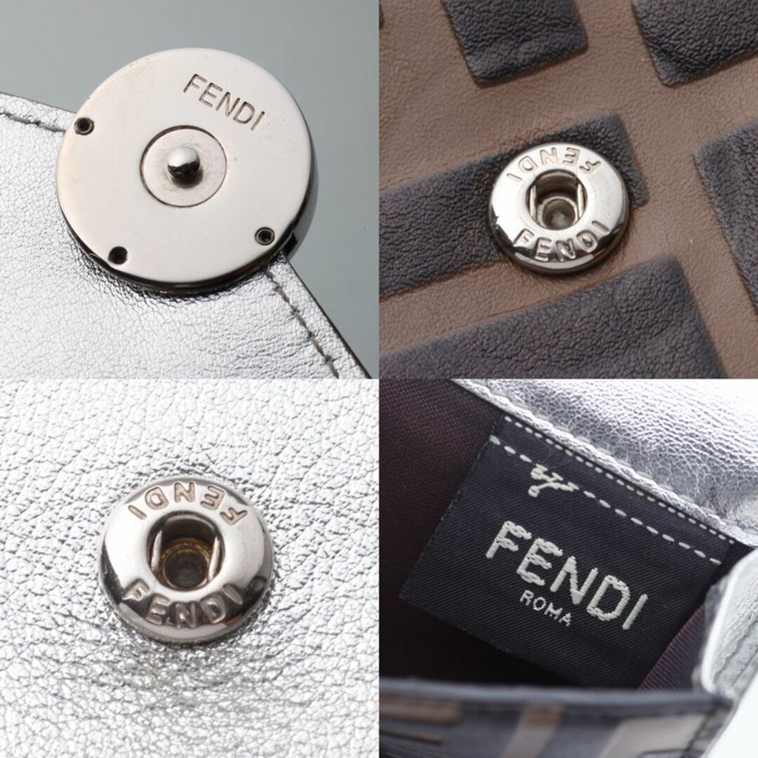 FENDI(フェンディ)のK3559 フェンディ ズッカ 本革 三つ折 ミニ 財布 箱付き ITALY製 レディースのファッション小物(財布)の商品写真