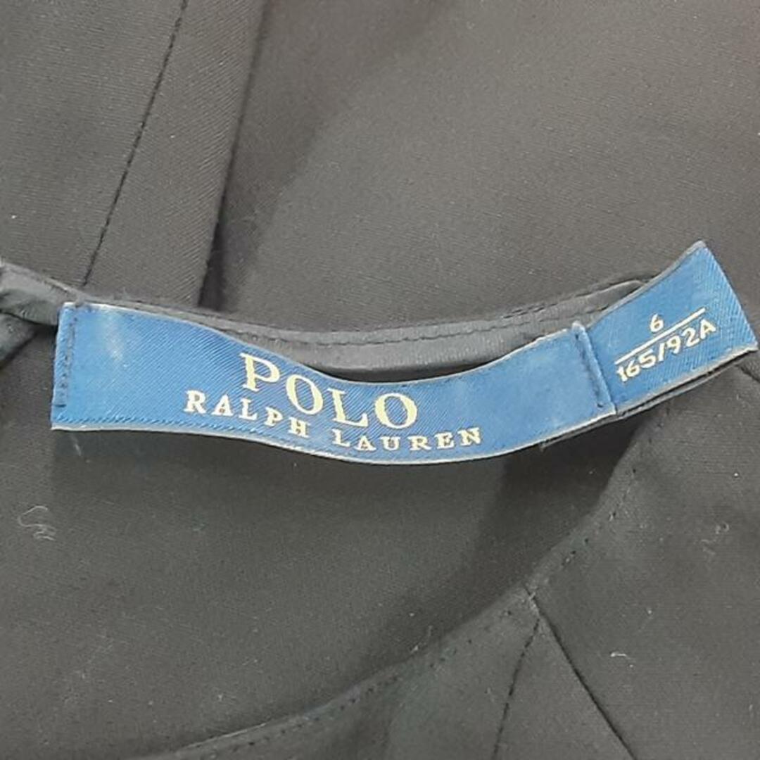 POLO RALPH LAUREN(ポロラルフローレン)のPOLObyRalphLauren(ポロラルフローレン) ワンピース サイズ6 M レディース美品  - 黒 クルーネック/ノースリーブ/ひざ丈/プリーツ レディースのワンピース(その他)の商品写真