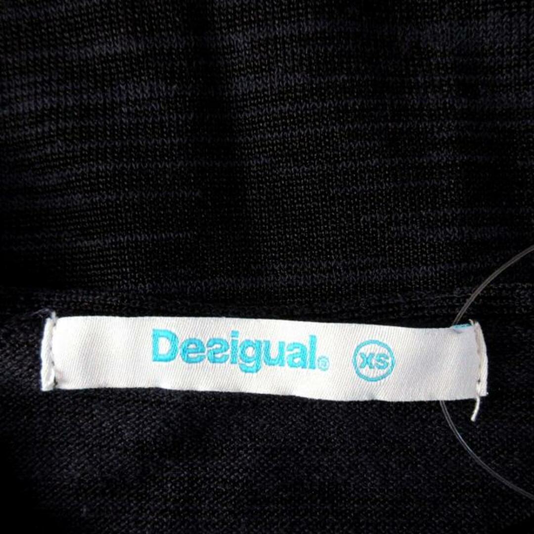 DESIGUAL(デシグアル)のDesigual(デシグアル) ワンピース サイズXS レディース - ダークネイビー×黒×マルチ 長袖/ひざ丈/スパンコール レディースのワンピース(その他)の商品写真