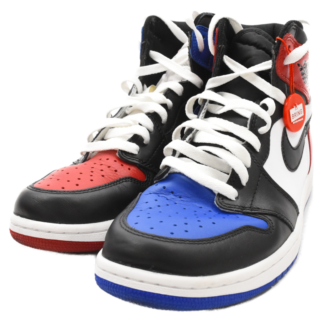 NIKE(ナイキ)のNIKE ナイキ AIR JORDAN 1 RETRO HIGH OG TOP 3 エアジョーダン1 トップ3 ハイカットスニーカー US9/27cm ブラック/レッド/ブルー 555088‐026 メンズの靴/シューズ(スニーカー)の商品写真