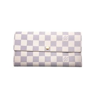 ルイヴィトン(LOUIS VUITTON)のLOUIS VUITTON ルイヴィトン 長財布 ポルトフォイユ サラ モノグラム N61735 ダミエアズール イニシャル入り 美品 中古 60114(財布)