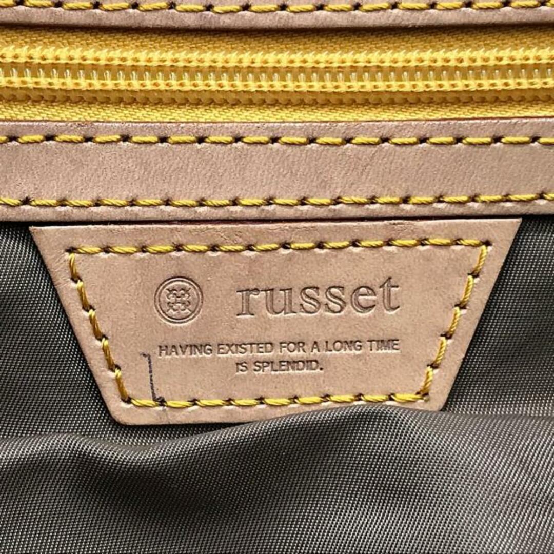 Russet(ラシット)のrusset(ラシット) ハンドバッグ - ライトブラウン×ブラウン ナイロン×レザー レディースのバッグ(ハンドバッグ)の商品写真