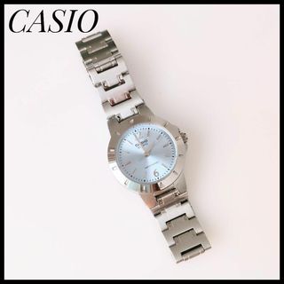 カシオ(CASIO)の大人気　極美品　カシオ　CASIO　レディース　腕時計　クオーツ　三針　シルバー(腕時計)