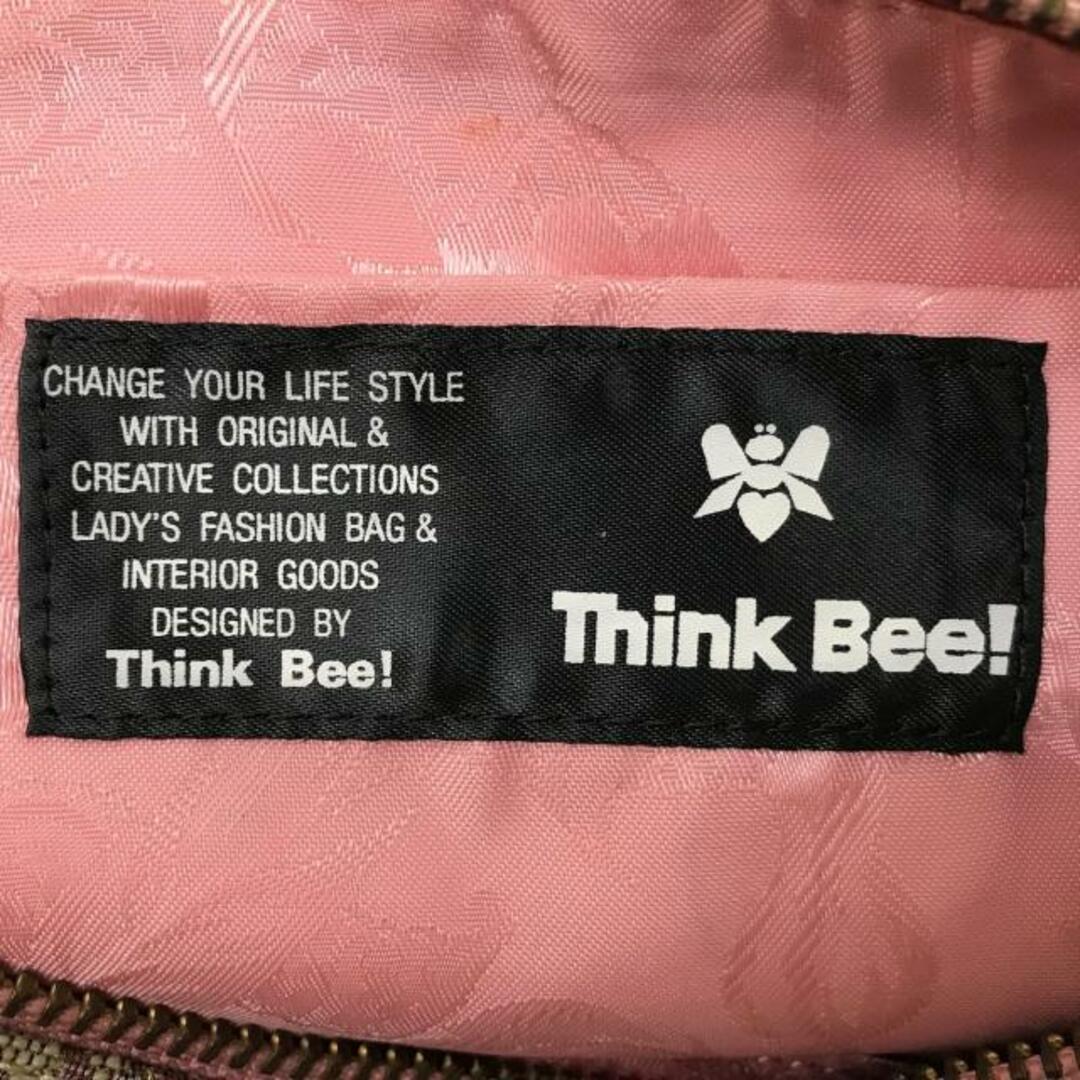 Think Bee!(シンクビー)のThinkBee(シンクビー) ハンドバッグ - アイボリー×ピンク×マルチ フラワー/ミニバッグ ジャガード×化学繊維	 レディースのバッグ(ハンドバッグ)の商品写真