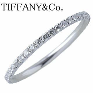 美品　ティファニー　トゥルー　ダイヤリング　0.19ct   7号　鑑定書素材pt950ダイヤモンド