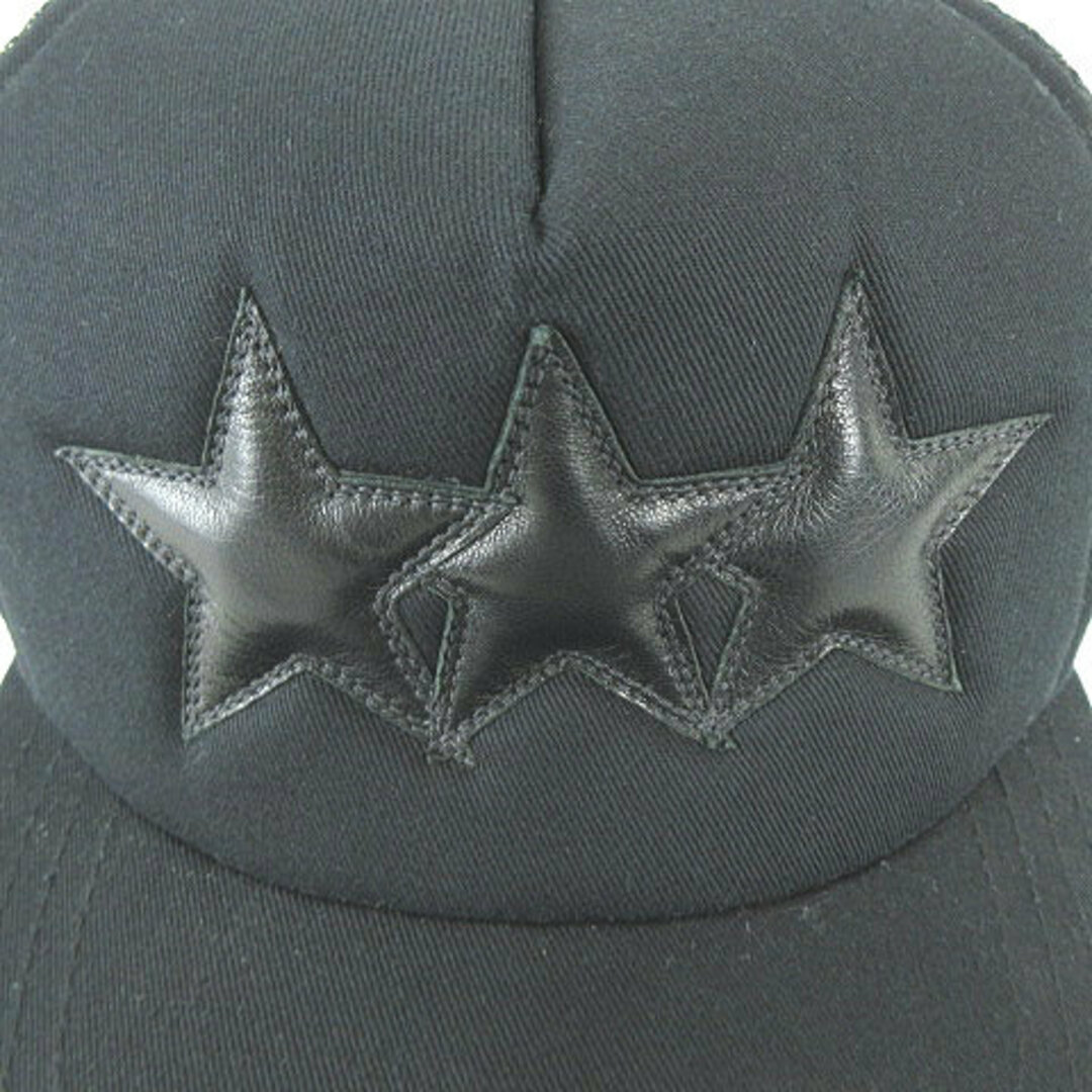 Chrome Hearts(クロムハーツ)のCHROME HEARTS TRUCKER CAP 3 STARS キャップ 黒 メンズの帽子(その他)の商品写真